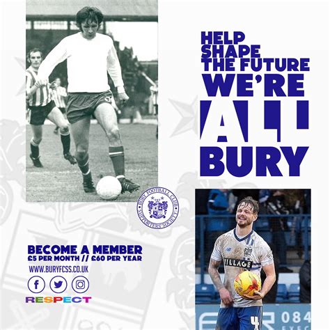 Bury Football Club Supporters Society On Twitter BECOME A MEMBER