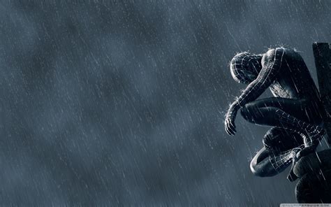 Res X Spider Man In The Rain K Hd Desktop Wallpaper For