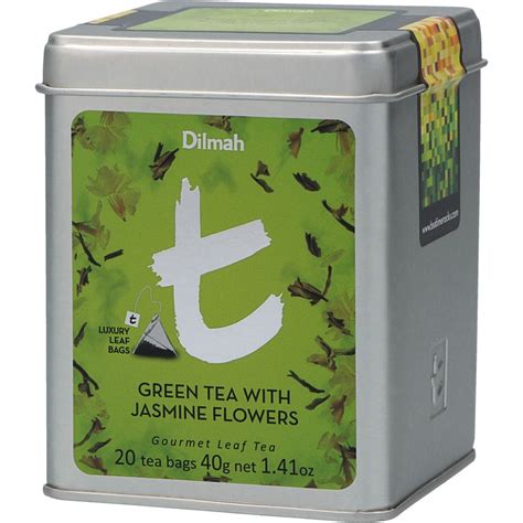 Dilmah Green Tea W Jasmine Flowers 20 Bags 40 G Green Tea Tea