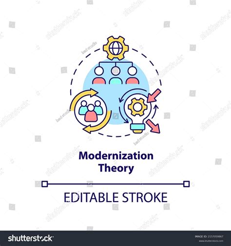 Modernization Theory Concept Icon Social Progress Stock Vector Royalty