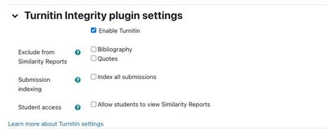 Adding Turnitin To A Moodle Quiz