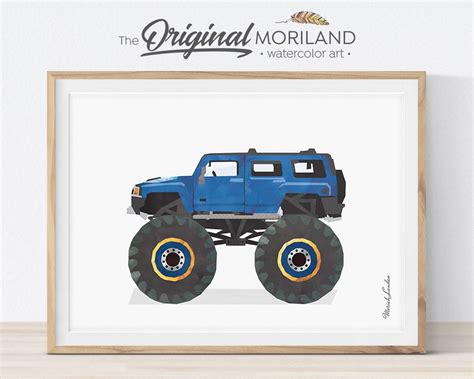 Big Blue Truck Decor - Etsy