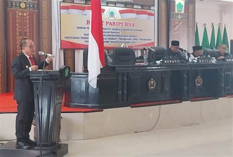 DPRD Konawe Gelar Rapat Paripurna Penyerahan Rancangan APBD Perubahan