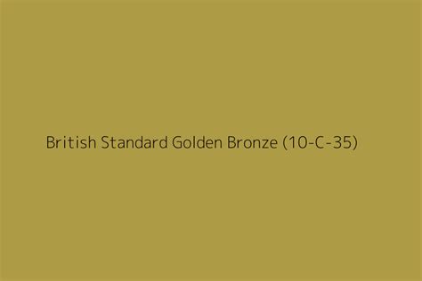 British Standard Golden Bronze 10 C 35 Color Hex Code