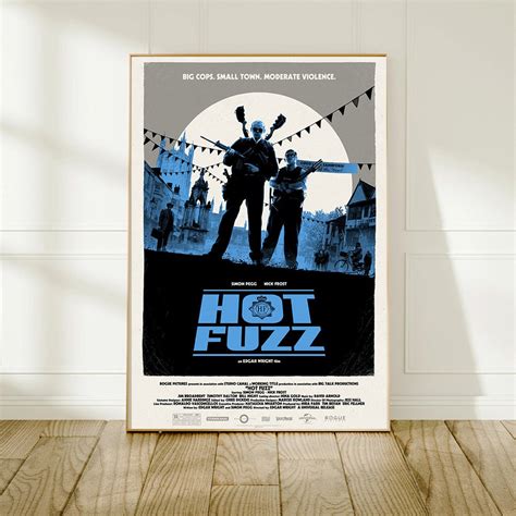 Hot Fuzz Movie Poster High Quality Canvas Prints Wall Art Home Decor Art Poster For Gift
