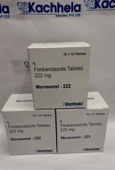 Fenbendazole Tablet Mg Wormentel At Rs Stripe