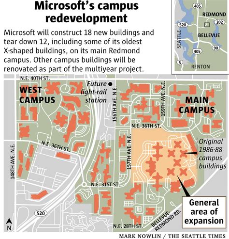 Microsoft plans multibillion-dollar expansion, renovation of Redmond ...