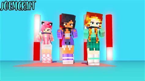 Kc Kim Aphmau Friends Me Too Dance Phuthon Dance Superidol Dance Minecraft Animation