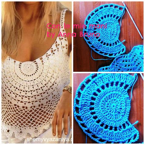 Crochet Crop Top Pattern Detailed Tutorial In English For Every Row