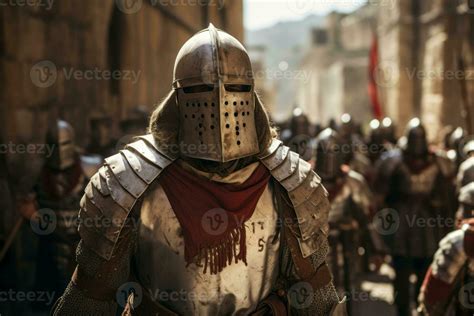 Knights Templar stationed in the Holy Land during the Crusades ...