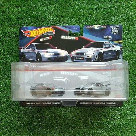 Car Culture Jdm Hotwheels Twin Pack Nismo Nissan Skyline Gtr R32 And R34 Shopee Malaysia