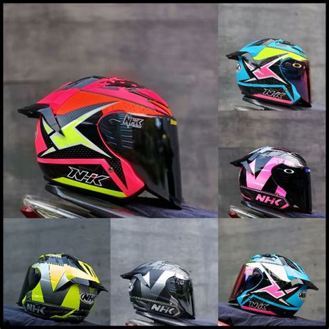 Jual Nhk R Motif Paket Ganteng Venom Visor Pnp With Spoiler Shopee