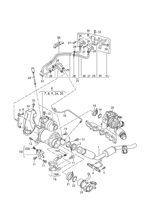 Volkswagen Passat Variant 2015 2017 Exhaust Pipe With Catalyst And Particulate Filter