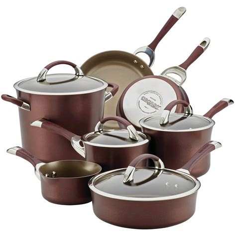 Circulon 11 Piece Symmetry Hard Anodized Nonstick Pots And Pans