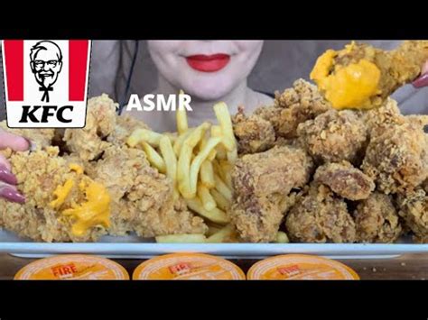 ASMR KFC Hot WINGS TENDERS MUKBANG 먹방 موكبانغ No Talking