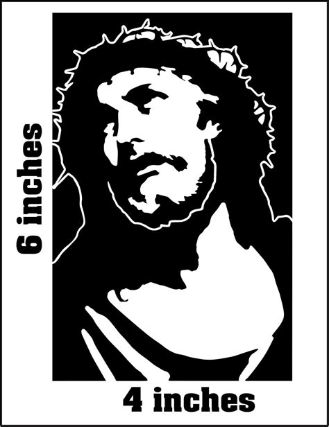 53v3nh Jesus Christ Stickers Vinyl Decal 2 Pack Automotive