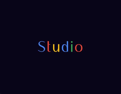 Premium Vector | Studio logo minimalist