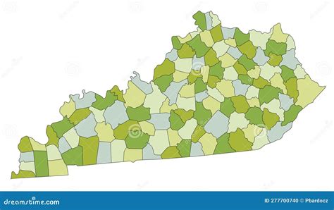 可详细编辑的分层政治地图 肯塔基 向量例证 插画 包括有 亚特兰提斯 法兰克福 等高 跨境 277700740