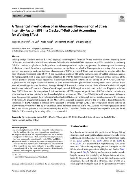 Download Pdf A Numerical Investigation Of An Abnormal Phenomenon Of