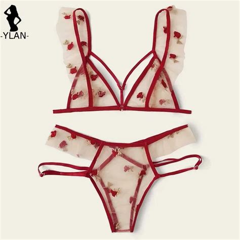 Billionm Style Lingerie Set Mesh Sexy Women S Underwear Embroidery Bra