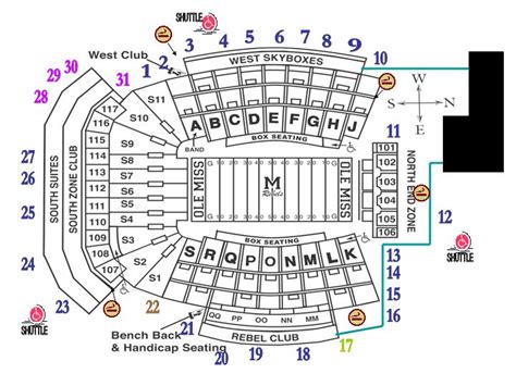 Vaught-Hemingway Stadium at Hollingsworth Field Seating Chart