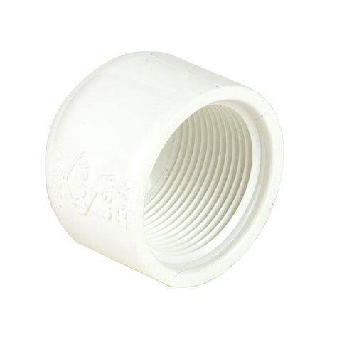 Dura 4 In Schedule 40 Pvc Cap Fpt 448 040 The Home Depot