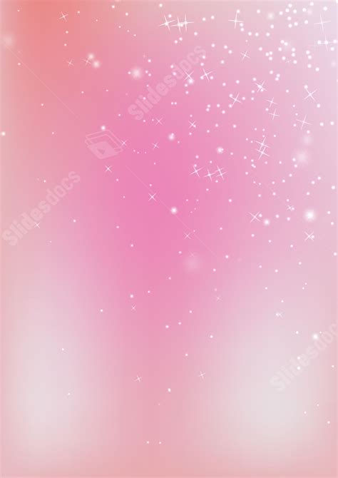 Princess Themed Abstract Stars In Pink Hue Page Border Background Word