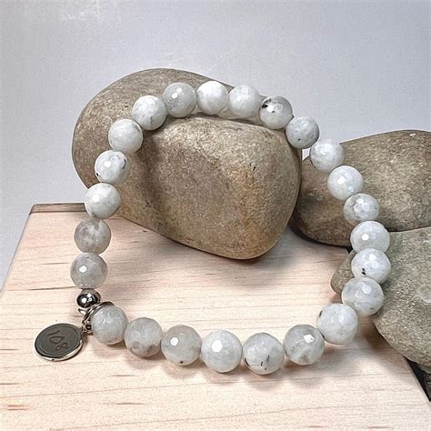 Moonstone Gemstone Bracelet One Zero Eight Mala Jewelry