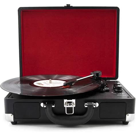 Tourne Disque Valise Platine Vinyle Bluetooth Avec Haut Parleurs