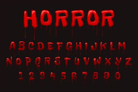 Free Vector Bloody Text Effect Design