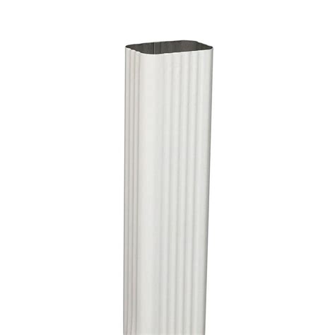 Amerimax Home Products In X In X Ft White Aluminum Downspout