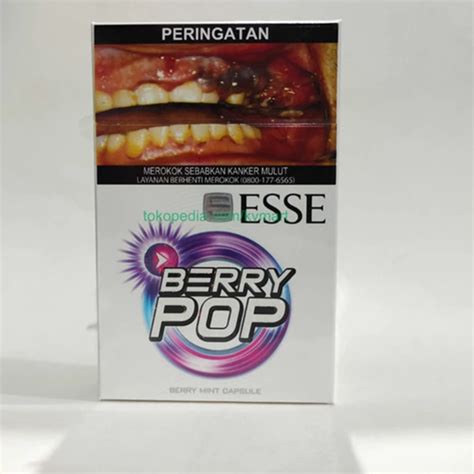 Jual Esse Rokok Filter Berry Pop Isi 16 Batang Per Slop Isi 10 Per Ball