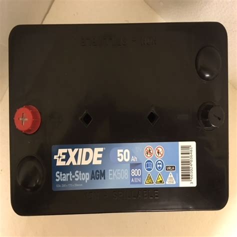 Exide EK508 Stop Start AGM Car Battery