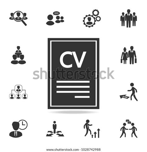 Resume Vector Icon Set Human Resources Stock Vector Royalty Free