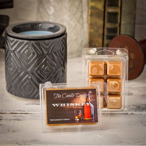 Whiskey Bourbon Scented Wax Melt 1 Pack 2 Ounces 6 Cubes The Candle Daddy