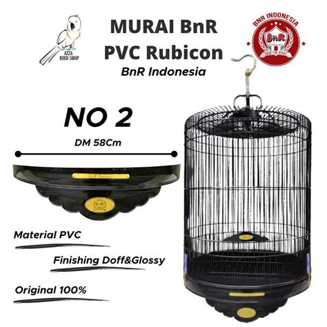 Jual Sangkar Kandang Murai Batu BnR PVC Black Rubicon No 2 Shopee