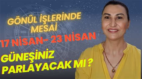 HAFTALIK BURÇ YORUMLARI 17 NİSAN 23 NİSAN 2023 YouTube