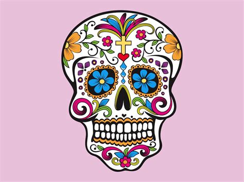 Mexican Skull Vector Art & Graphics | freevector.com