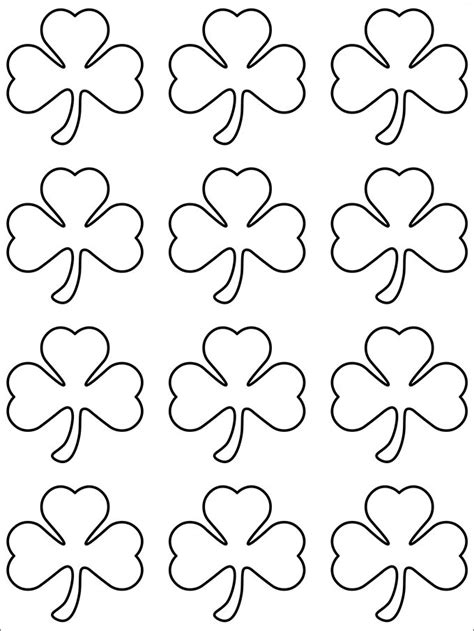 Shamrock Free Printable Template