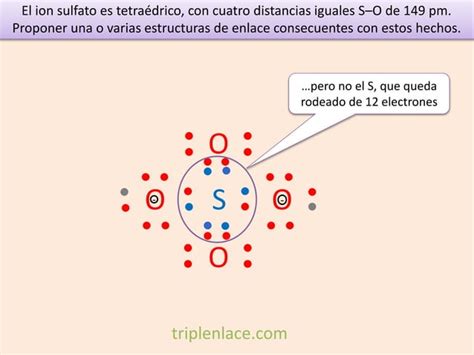 Principios De Quimica Y Estructura Ena3 Ejercicio 12 Estructura De Lewis Del Ion Sulfato De