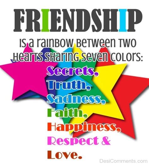 Friendship is a rainbow - DesiComments.com