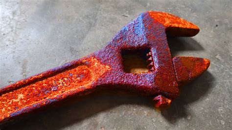 Recovery Wrench Adjustable Wrench Recovery Restoration Of Old Rusted