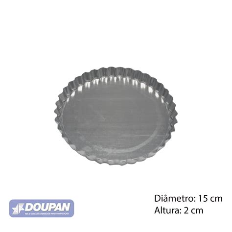 Forma Para Torta De Alum Nio Fundo Falso Crespa X Cm Doupan