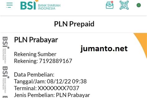 Cara Beli Token Listrik Di Bsi Mobile Dan Biaya Adminnya