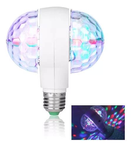 L Mpara Led Con Forma De Globo Giratorio Doble Para Fiesta Parte