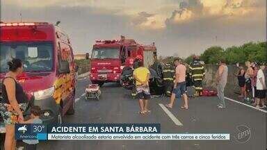 Jornal da EPTV 2ª Edição Campinas Piracicaba Acidente envolvendo