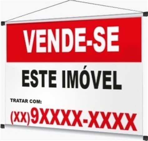 Banner Vende se Ou Aluga se Este Imóvel 65x50 Projetando