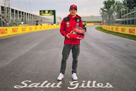 Leclerc Honours Gilles Villeneuve With Canadian Gp Helmet Tribute