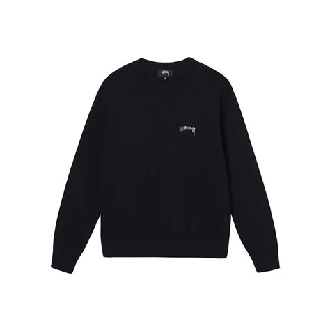 Stussy Care Label Sweater Blackstussy Care Label Sweater Black Ofour