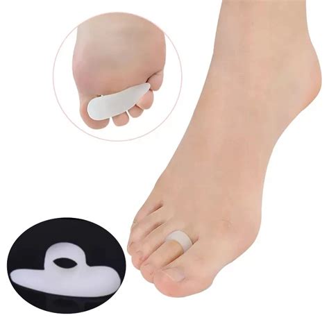 2pieces 1pair Hallux Valgus Separators Silicone Gel Hammer Toe Splitter